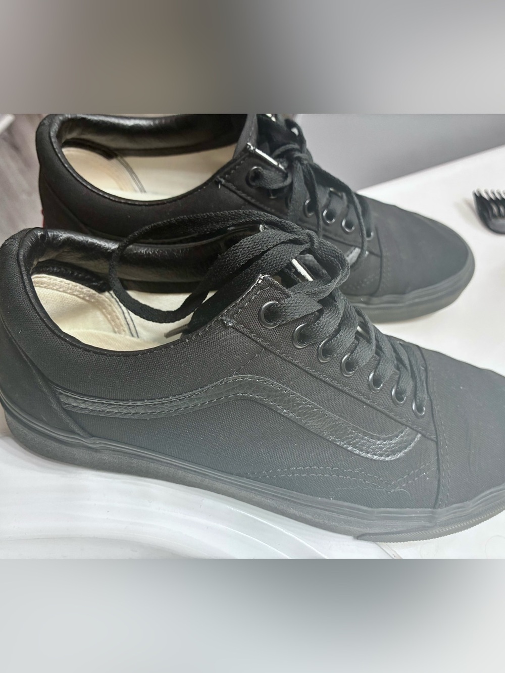 Vans Women’s or Men's Black Low-Top Canvas Sneakers